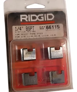 JOGO COSSINETE 1/4'' BSPT 4 Pçs - RIDGID 66115 MADE IN USA